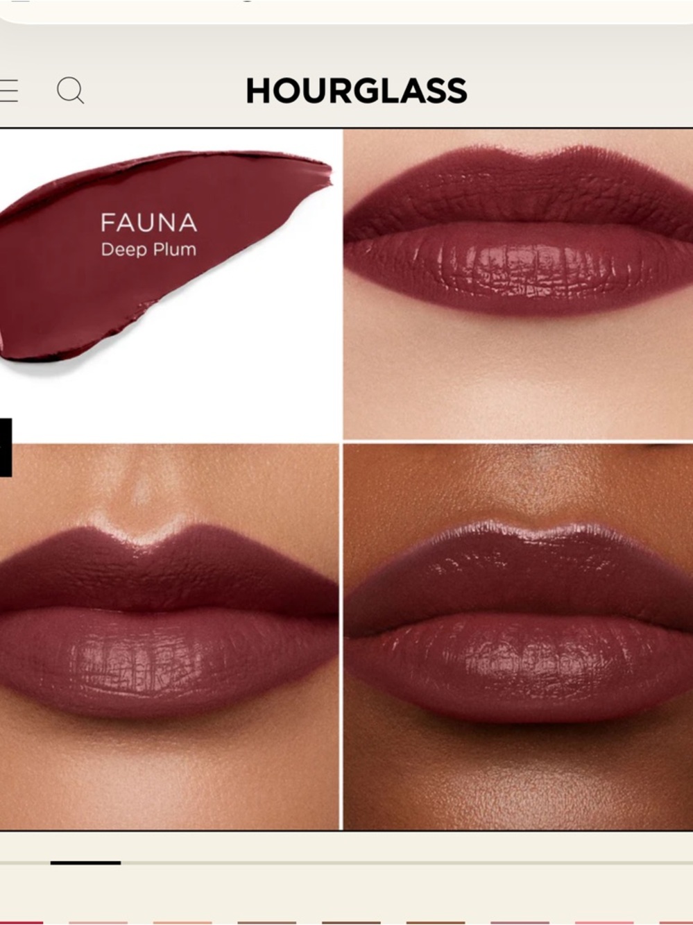 Hourglass Fauna 340UNLOCKED SATIN CRÈME LIPSTICK